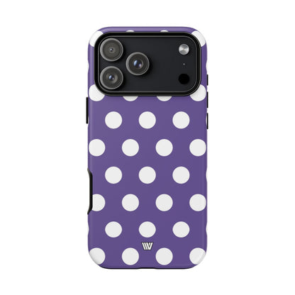 Purple Polka Dots Tough Phone Case – iPhone 18 Pro Max, Matte