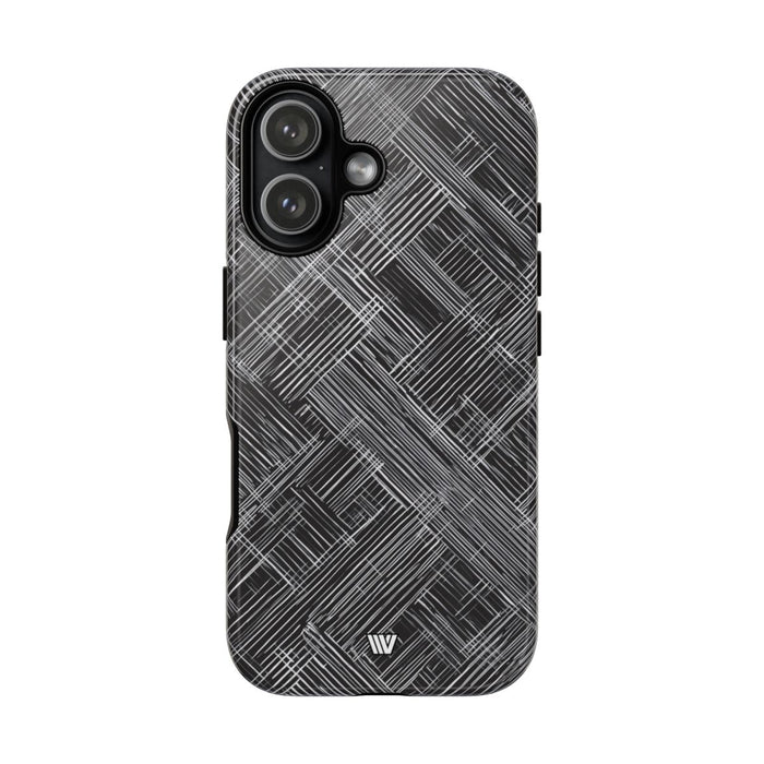 Black Hatch Tough Phone Case – iPhone 17, Glossy