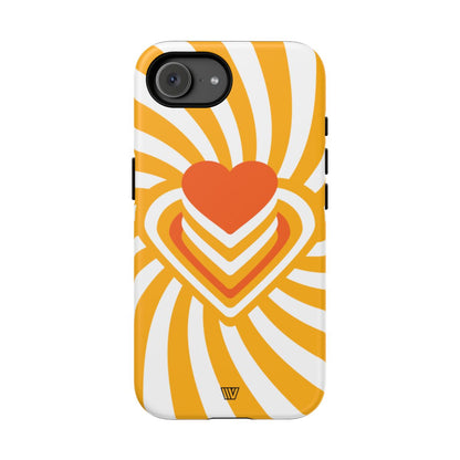 Heart Ray Stack Tough Phone Case – iPhone 16e, Matte