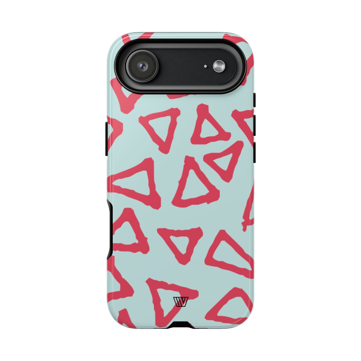 Triangle Doodle Tough Phone Case – iPhone 17 Air, Glossy