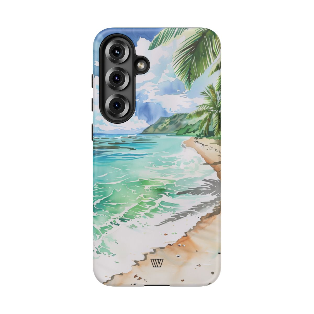 Watercolor Beach Tough Phone Case – Samsung Galaxy S25 Plus, Matte