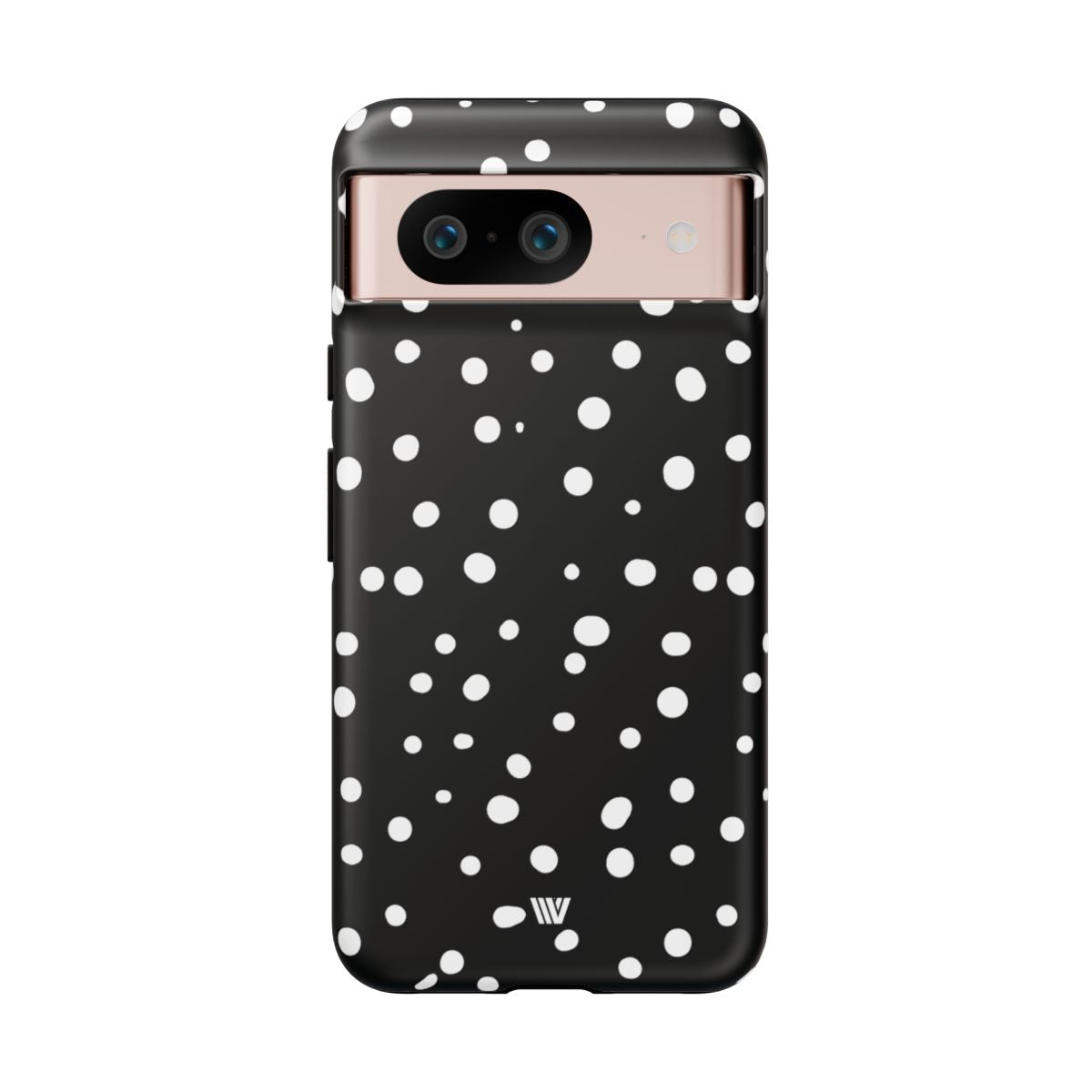 Black and White Dots Tough Phone Case – Google Pixel 8, Matte