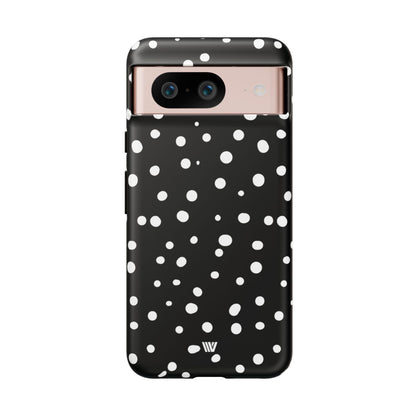 Black and White Dots Tough Phone Case – Google Pixel 8, Matte