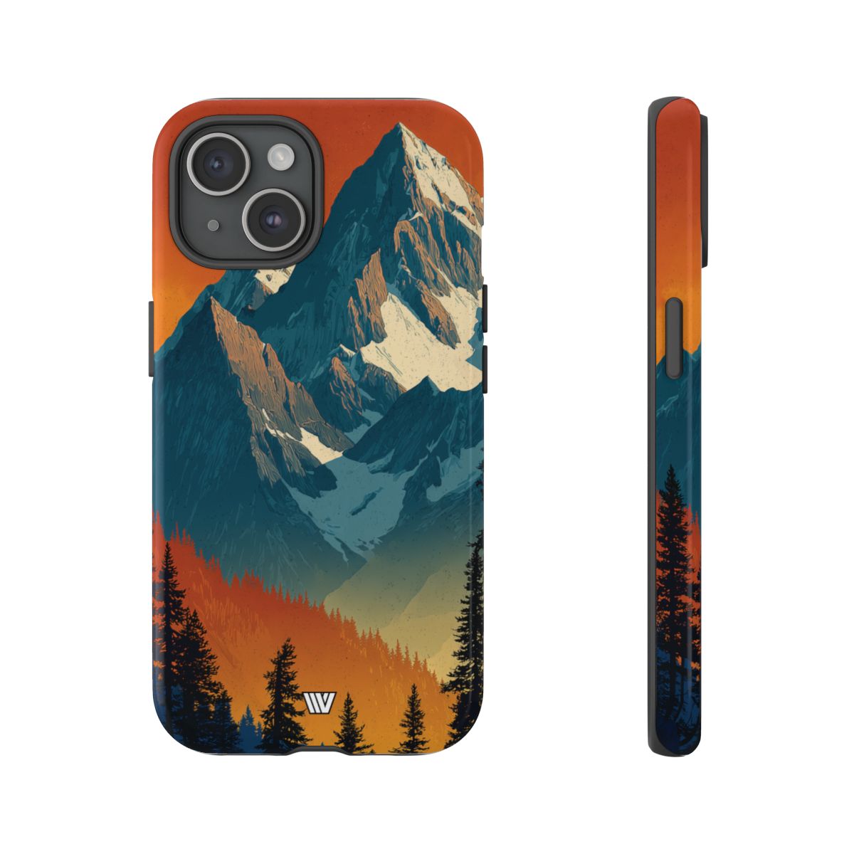 Sunset Summit Tough Phone Case – iPhone 15, Glossy