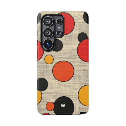 Mid-Century Dots Tough Phone Case – Samsung Galaxy S26 Ultra, Matte