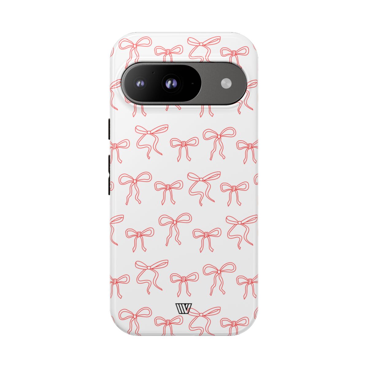 Red Ribbon Charm Tough Phone Case – Google Pixel 9, Glossy