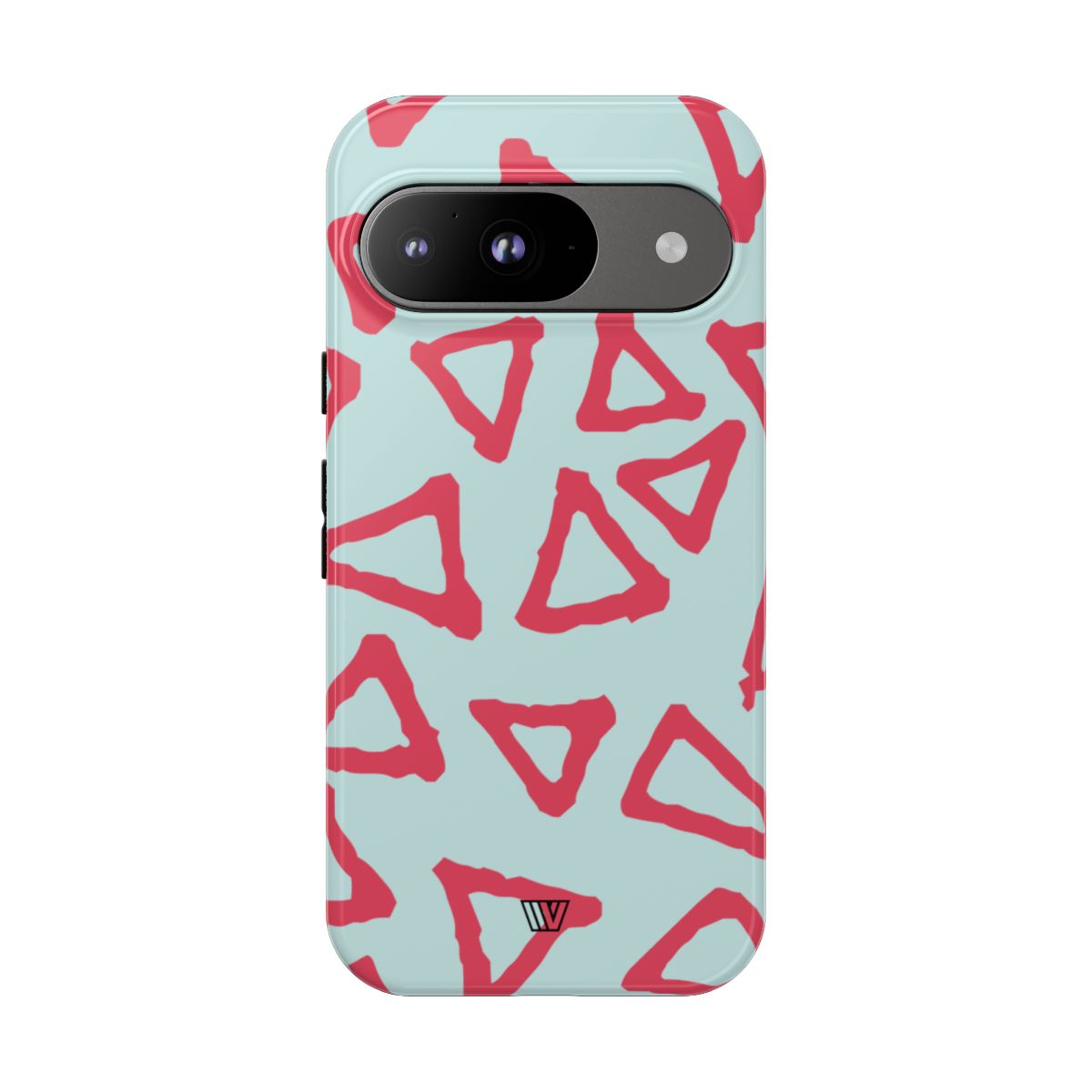 Triangle Doodle Tough Phone Case – Google Pixel 9, Glossy