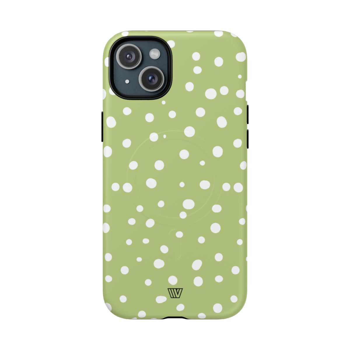 PALE OLIVE DOTS | MagSafe Tough iPhone Case