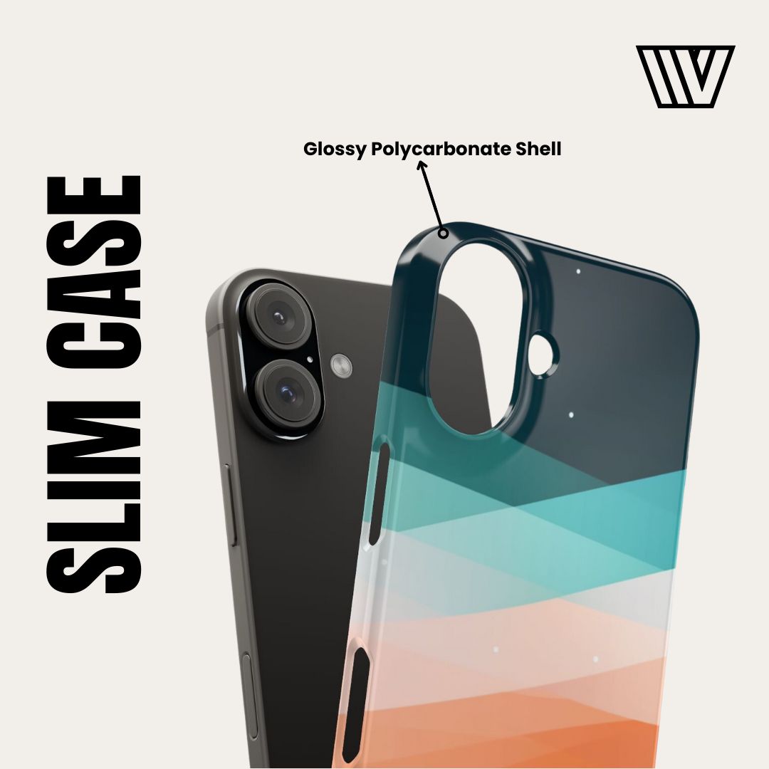 80s / 90s RETRO PATTERN LIGHT | Slim iPhone Case