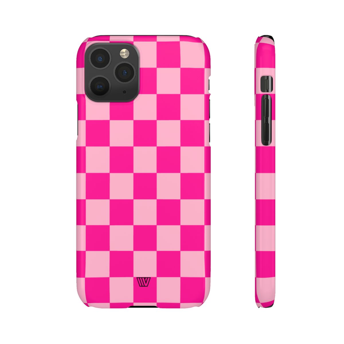 HOT PINK CHECKERBOARD | Slim Phone Case