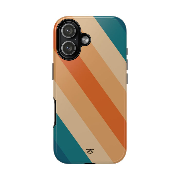 70s Retro Stripe Tough Phone Case – iPhone 17, Glossy