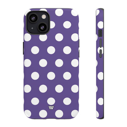 PURPLE POLKA DOTS | Tough Phone Case