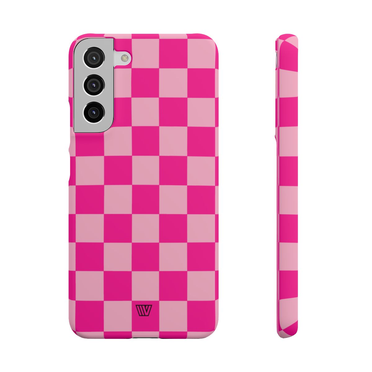 HOT PINK CHECKERBOARD | Slim Phone Case