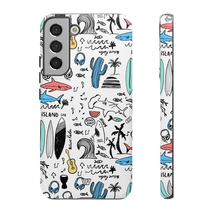 DOODLE BEACH PARTY | Tough Phone Case