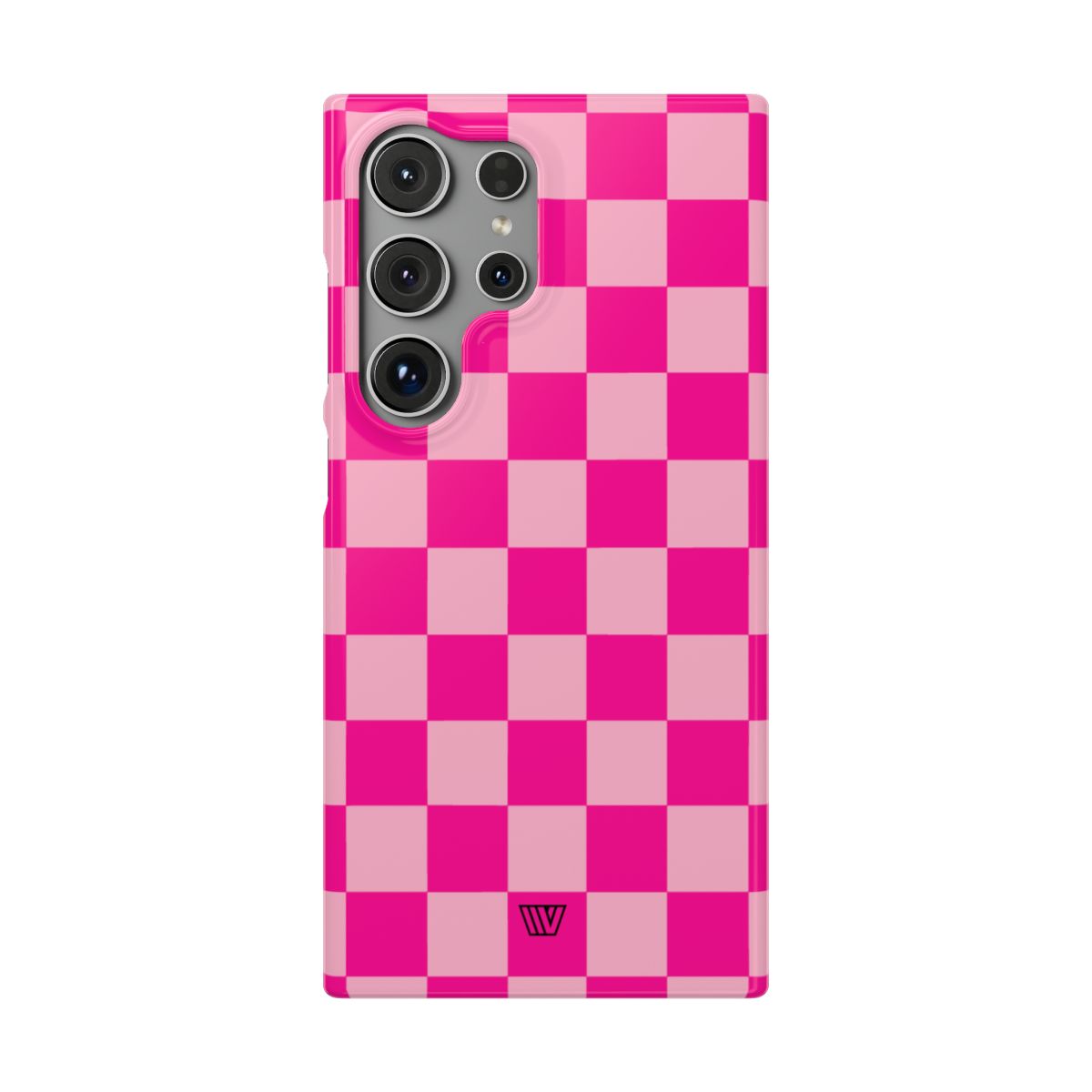 HOT PINK CHECKERBOARD | Slim Phone Case