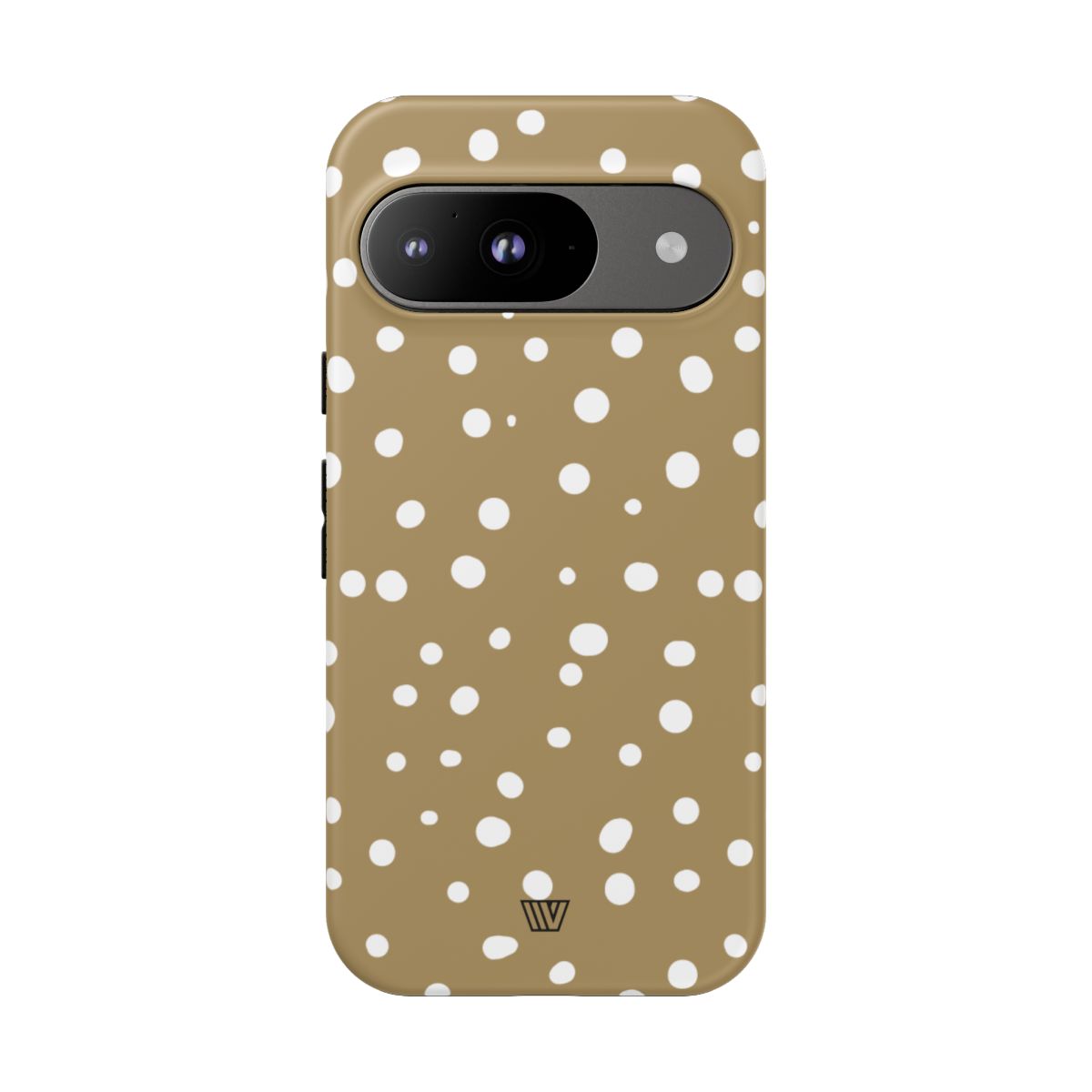 Dark Beige Dots Tough Phone Case – Google Pixel 9, Matte