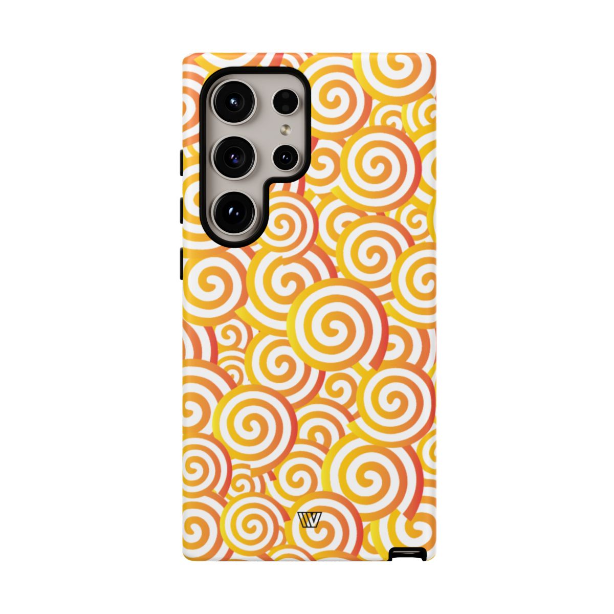 Abstract Spiral Orange Tough Phone Case – Samsung Galaxy S24 Ultra, Matte