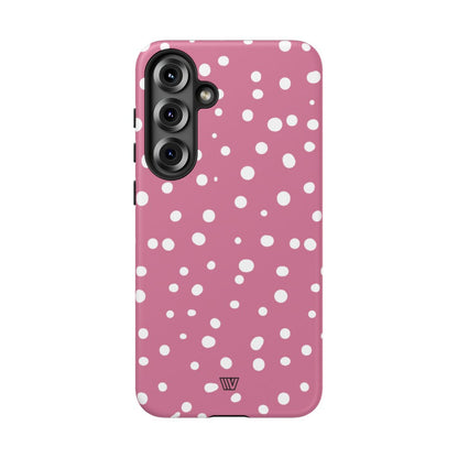 Blush Red Dots Tough Phone Case – Samsung Galaxy S25 Plus, Matte