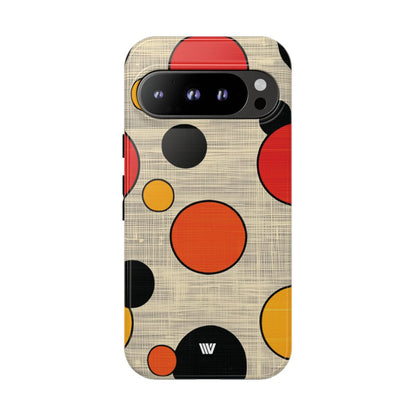 Mid-Century Dots Tough Phone Case – Google Pixel 9 Pro, Glossy