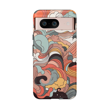 ABSTRACT DOODLE CLOUDS | Tough Phone Case