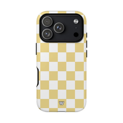 BANANA YELLOW CHECKERBOARD | Tough Phone Case