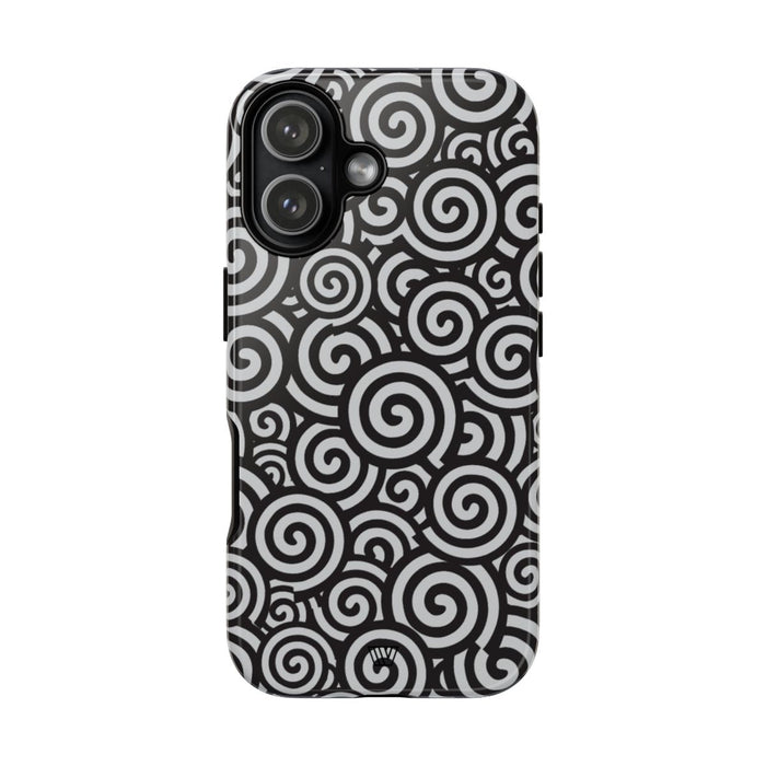 Abstract Sprial Tough Phone Case – iPhone 17, Glossy