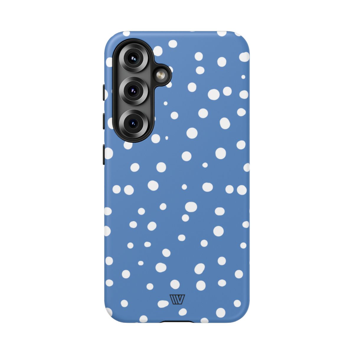 Dusty Blue Dots Tough Phone Case – Samsung Galaxy S25, Matte