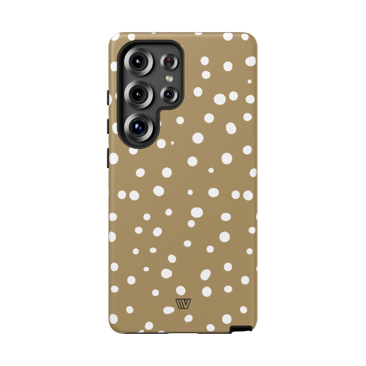 Dark Beige Dots Tough Phone Case – Samsung Galaxy S25 Ultra, Matte