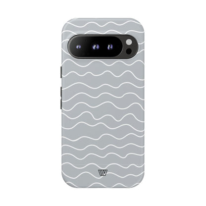 GRAY WAVES | Tough Phone Case
