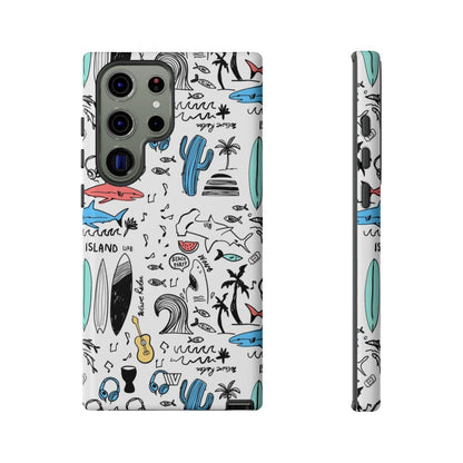 DOODLE BEACH PARTY | Tough Phone Case