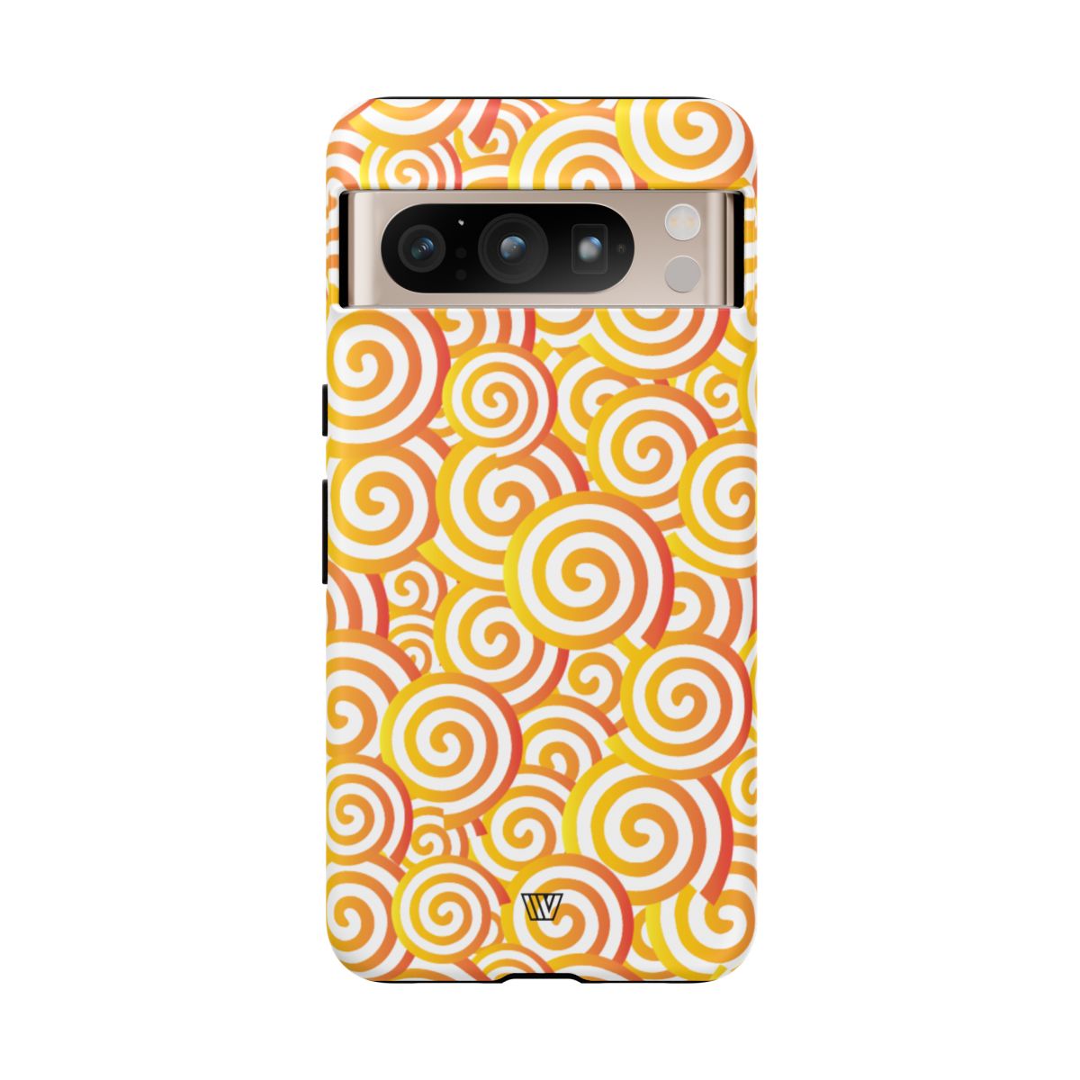 Abstract Spiral Orange Tough Phone Case – Google Pixel 8 Pro, Matte
