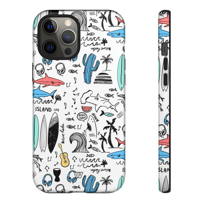 DOODLE BEACH PARTY | Tough Phone Case