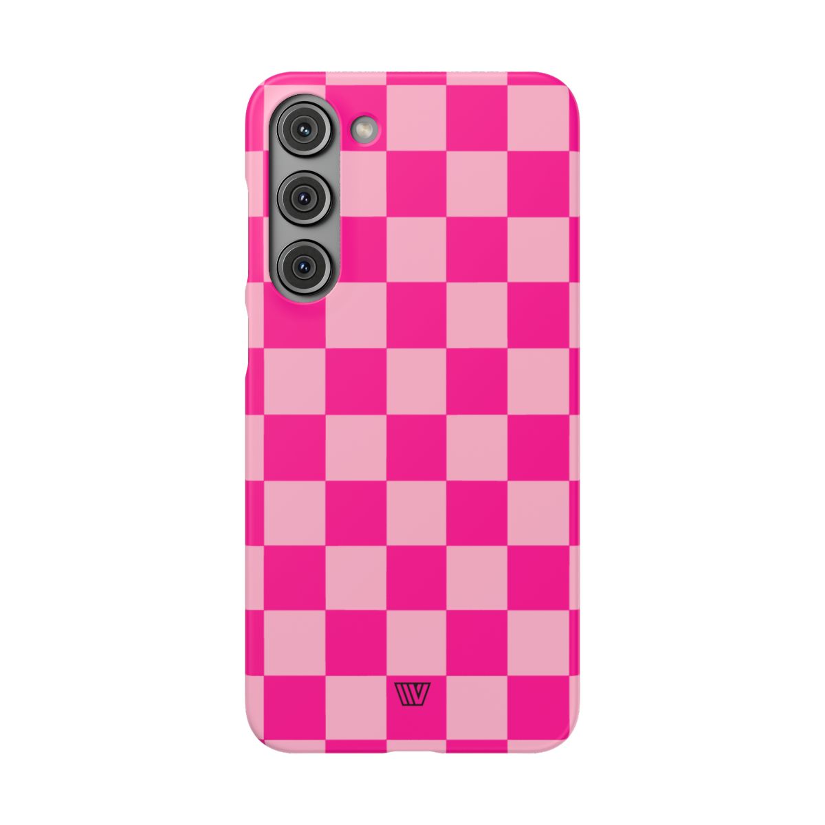 HOT PINK CHECKERBOARD | Slim Phone Case