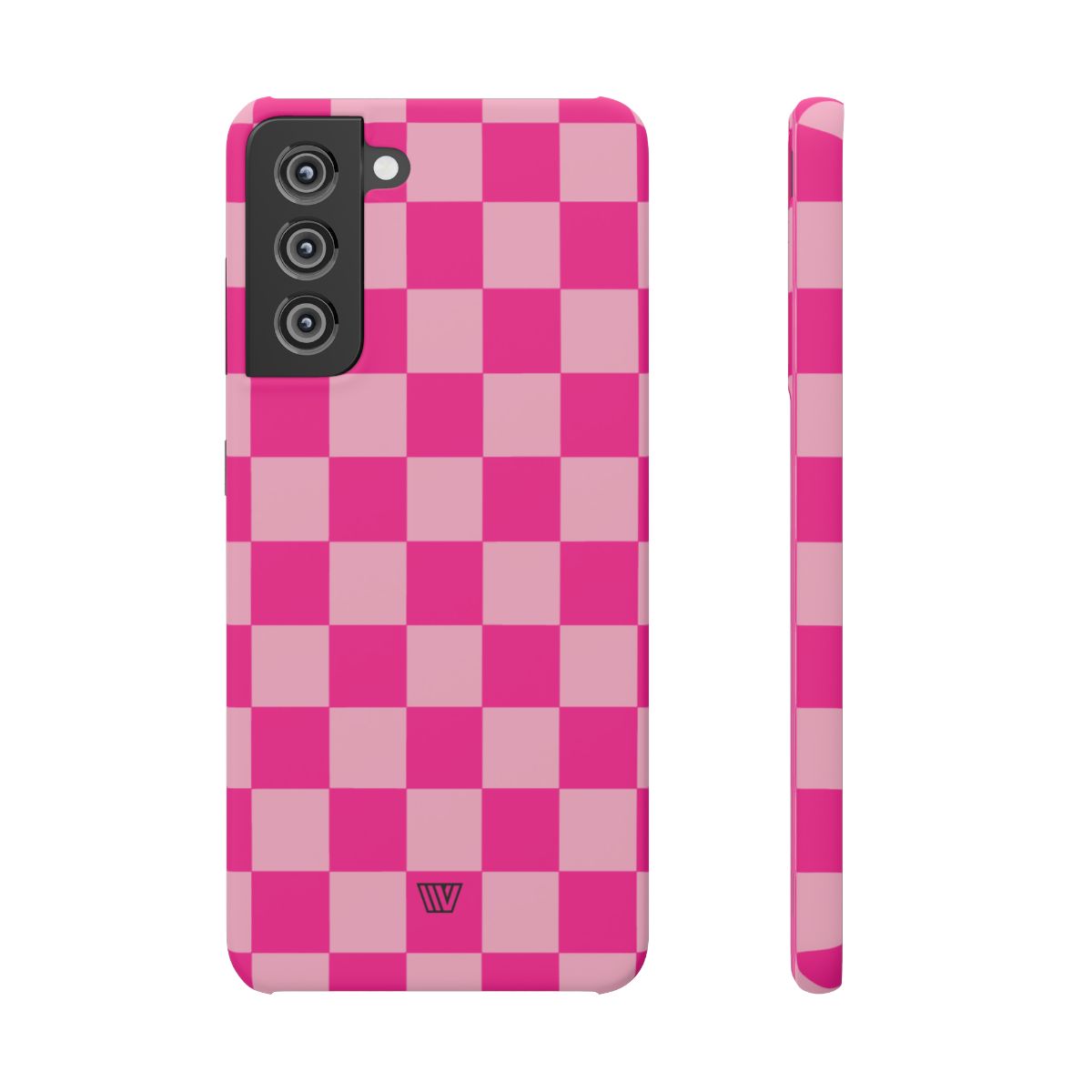 HOT PINK CHECKERBOARD | Slim Phone Case