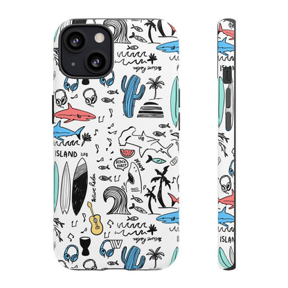 DOODLE BEACH PARTY | Tough Phone Case