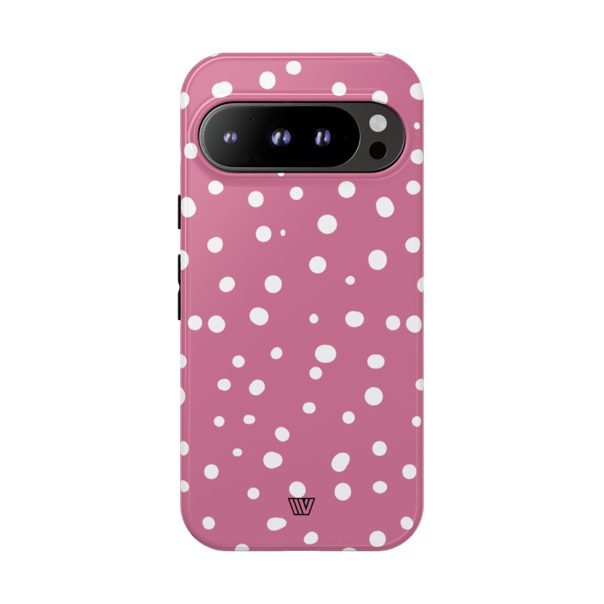 Blush Red Dots Tough Phone Case – Google Pixel 9 Pro, Glossy