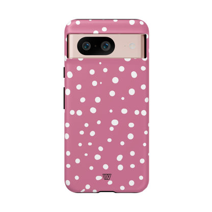 Blush Red Dots Tough Phone Case – Google Pixel 8, Matte