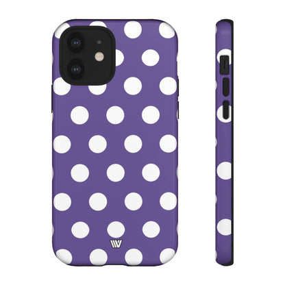 PURPLE POLKA DOTS | Tough Phone Case
