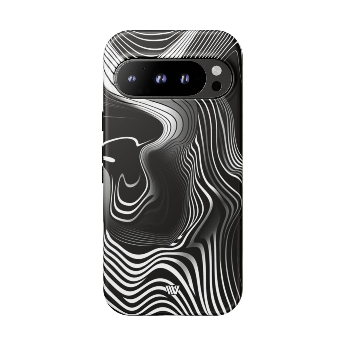 Abstract Zebra Stripes Tough Phone Case – Google Pixel 9 Pro, Matte