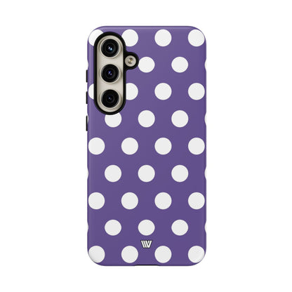 PURPLE POLKA DOTS | Tough Phone Case