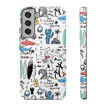 DOODLE BEACH PARTY | Tough Phone Case