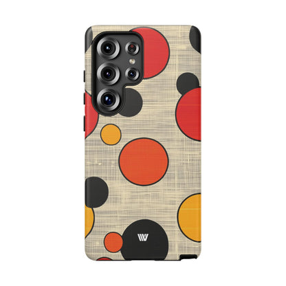 Mid-Century Dots Tough Phone Case – Samsung Galaxy S25 Ultra, Matte
