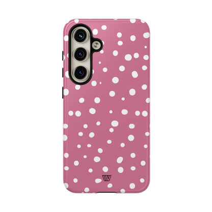 Blush Red Dots Tough Phone Case – Samsung Galaxy S24, Glossy