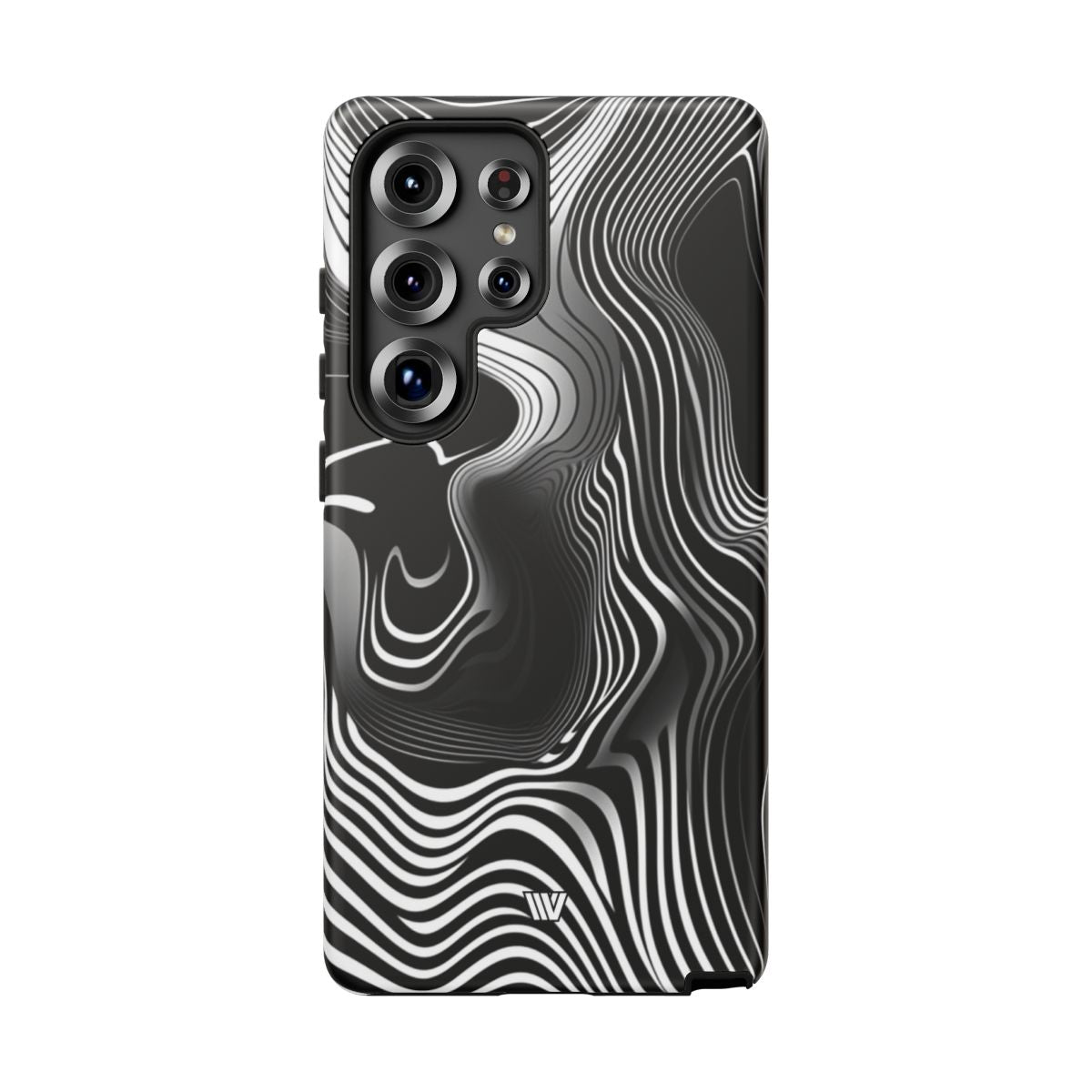 Abstract Zebra Stripes Tough Phone Case – Samsung Galaxy S25 Ultra, Matte