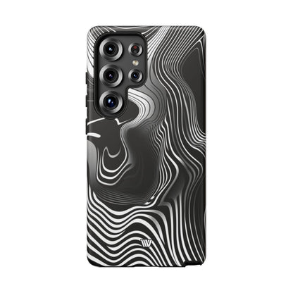 Abstract Zebra Stripes Tough Phone Case – Samsung Galaxy S25 Ultra, Matte