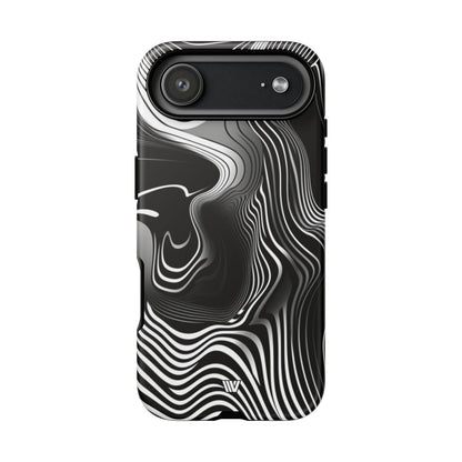 Abstract Zebra Stripes Tough Phone Case – iPhone 17 Air, Matte