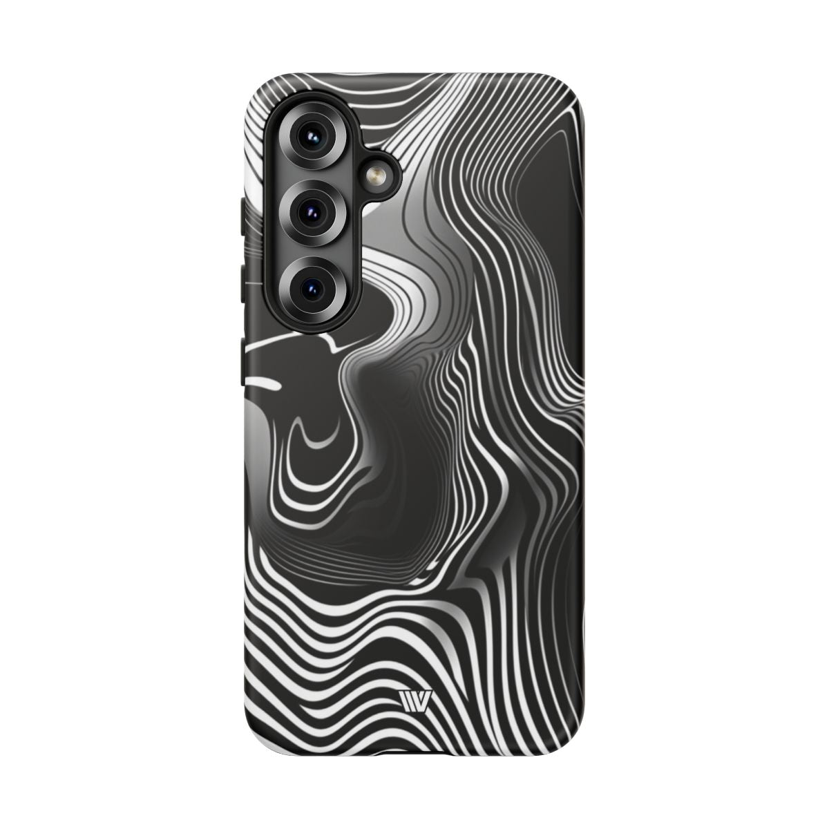 Abstract Zebra Stripes Tough Phone Case – Samsung Galaxy S25, Matte