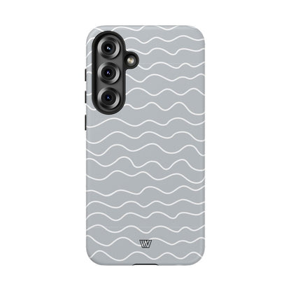 GRAY WAVES | Tough Phone Case