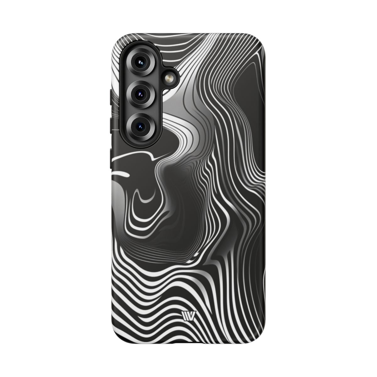 Abstract Zebra Stripes Tough Phone Case – Samsung Galaxy S25 Plus, Matte