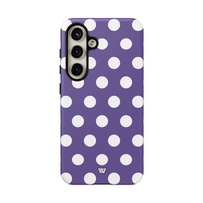 PURPLE POLKA DOTS | Tough Phone Case